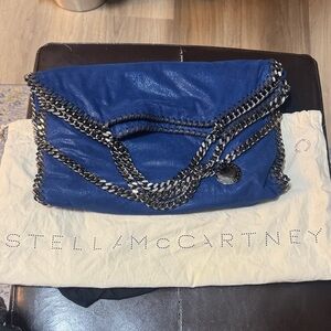 Stella McCartney Royal Blue Chain Clutch